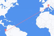 Flyreiser fra Guayaquil, til Genova