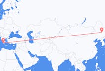 Flüge von Harbin, China nach Kalamata, Griechenland