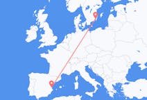 Vols de Kalmar, Suède pour Valence, Espagne