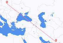 Flyreiser fra Turbat, Pakistan til Łódź, Polen