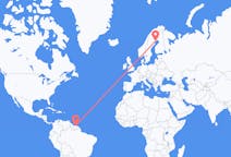 Flights from Paramaribo, Suriname to Luleå, Sweden