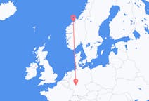 Flyreiser fra Kristiansund, Norge til Frankfurt, Tyskland