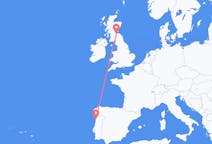 Flights from Porto in Portugal to Edinburgh in Scotland