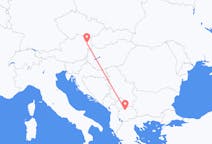 Flyg från Skopje, Nordmakedonien till Vienna, Österrike
