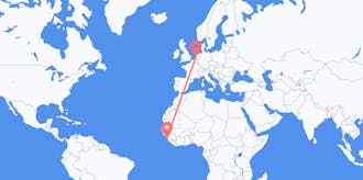 Flyreiser fra Guinea til Nederland