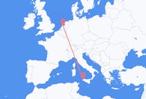 Vluchten van Trapani, Italië naar Amsterdam, Nederland