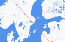 Vluchten van Trondheim naar Vilnius