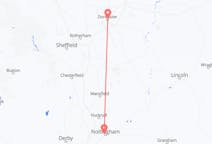 Vols depuis la ville de Nottingham vers la ville de Doncaster
