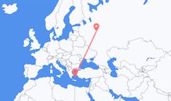 Flights from Naxos, Greece to Yaroslavl, Russia