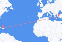 出发地 多米尼加共和国出发地 普拉塔港目的地 土耳其代尼茲利的航班