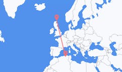 Flyg från Sétif, Algeriet till Kirkwall, Skottland