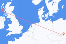 Flights from Tiree, Scotland to Katowice, Poland
