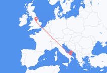 Flyrejser fra Bari, Italien til Nottingham, England