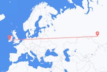Flyrejser fra Novosibirsk, Rusland til Shannon, County Clare, Irland