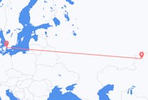 Loty z Kustanaj, Kazachstan do Kopenhagi, Dania