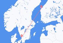Vols depuis la ville de Vaasa vers la ville de Halmstad