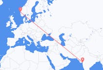 Flyreiser fra Surat, India til Bergen, Norge