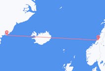 Flights from Namsos, Norway to Kulusuk, Greenland