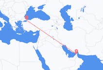 Flug frá Ras al-Khaimah, Sameinuðu arabísku furstadæmunum til Istanbúl, Tyrklandi