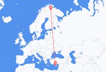 Flyreiser fra Páfos, Kypros til Ivalo, Finland