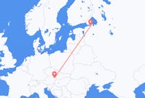 Flyreiser fra St. Petersburg, Russland til Vienna, Østerrike