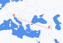 Flyg från Hakkari, Turkiet till Venedig, Italien