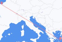 Flyg från Caen till Ikaria
