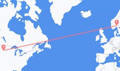 Flyg från Aberdeen, USA till Oslo, Norge