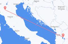 出发地 意大利与 雷焦艾米利亚相比飞往 北马其顿奥赫里德的航班