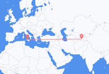 Flyrejser fra Dusjanbe, Tadsjikistan til Palermo, Italien