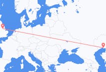 Flyreiser fra Atyrau, Kasakhstan til Doncaster, England