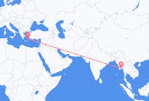 Flights from Yangon, Myanmar (Burma) to Astypalaia, Greece