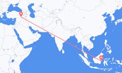 Fly fra Balikpapan til Mardin