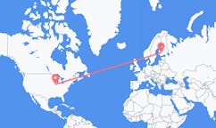Flyrejser fra Peoria, USA til Tampere, Finland