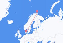 Vols depuis la ville de Berlevåg vers la ville de Billund