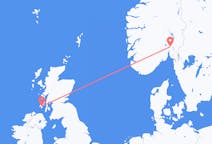 Vols depuis la ville d'Oslo vers la ville d'Islay