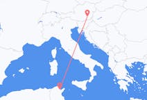 Flights from Tunis to Graz