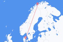 Flights from Sørkjosen to Aarhus