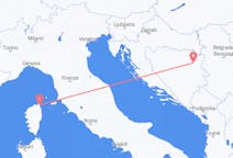 เที่ยวบิน จาก ทูซล่า, บอสเนียและเฮอร์เซโกวีนา ไปยัง บาสเตีย, ฝรั่งเศส