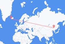 Loty z Daqing w Chinach do Reykjaviku na Islandii
