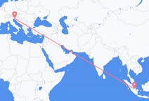 Flyrejser fra Jambi City, Indonesien til Trieste, Italien