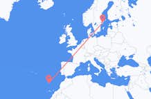 Voli da Funchal, Portogallo to Stoccolma, Svezia