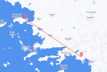 Vluchten van Samos, Griekenland naar Dalaman, Turkije