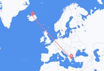 Flights from Akureyri to Skiathos