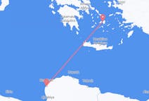 Flights from Benghazi to Naxos