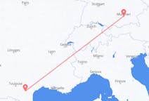 Flyreiser fra Carcassonne, Frankrike til München, Tyskland