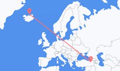 Flyreiser fra Grimsey, Island til Erzurum, Tyrkia