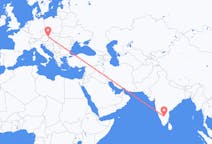 出发地 印度出发地 班加羅爾目的地 奥地利维也纳的航班