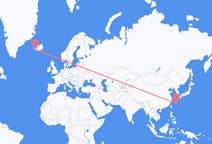 Flyreiser fra Kume Island, Japan til Reykjavík, Island