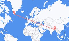 Flyrejser fra Dhaka, Bangladesh til Narsaq, Grønland